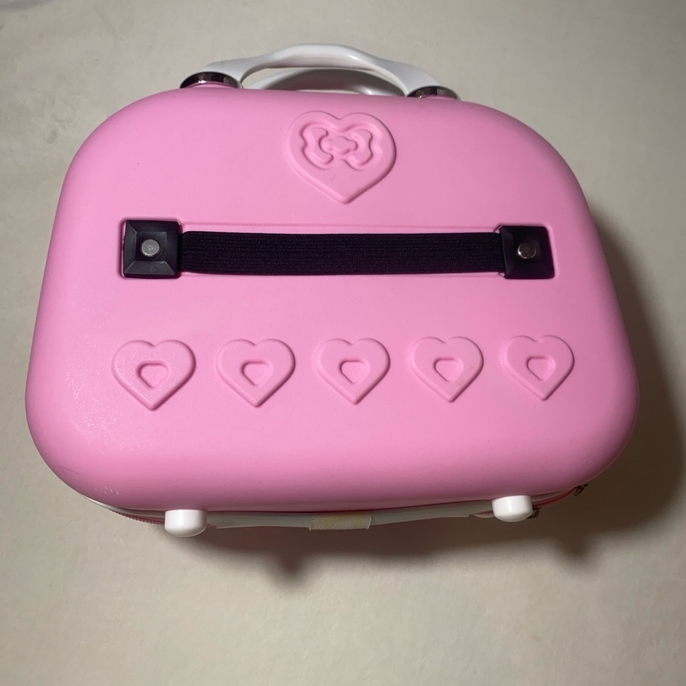 PINK Hello Kitty Travel Cosmetic Case Box Beauty Makeup Case Bag Organizer - Picture 4 of 10